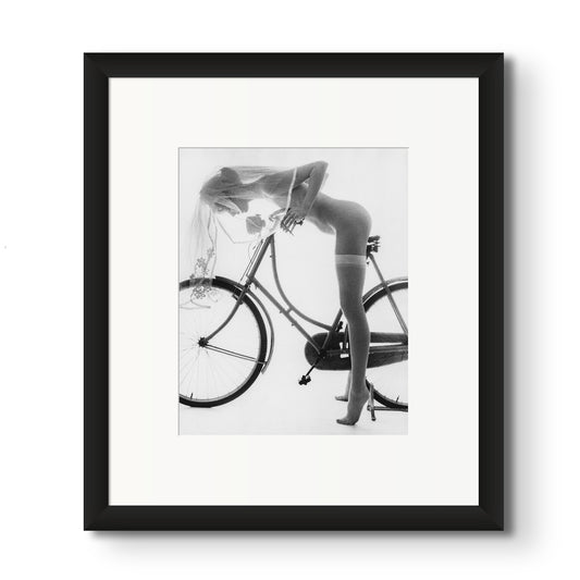 Nude Bride on her Bike - 1975
